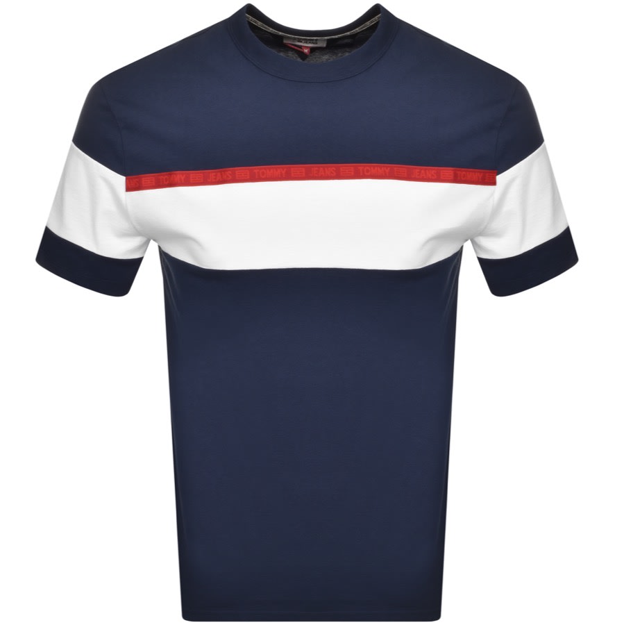 Alternative Image for ProductTommy Jeans Bold Stripe T Shirt Navy1
